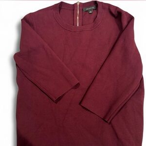 Ann Taylor Burgundy Knit Sweater